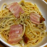 しめじとベーコンの和風パスタ